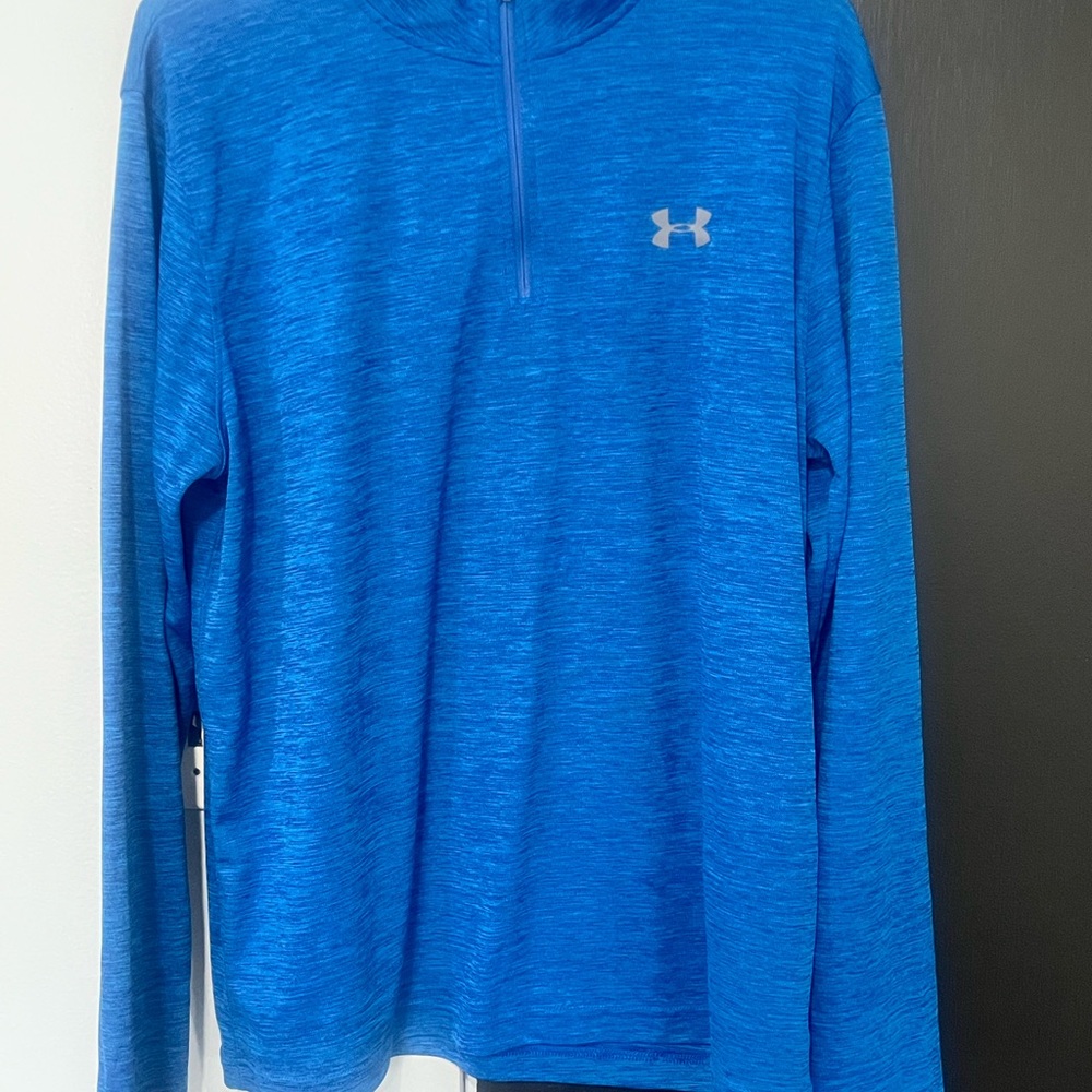 Under Armour Blue Quarter-Zip Long Sleeve Shirt